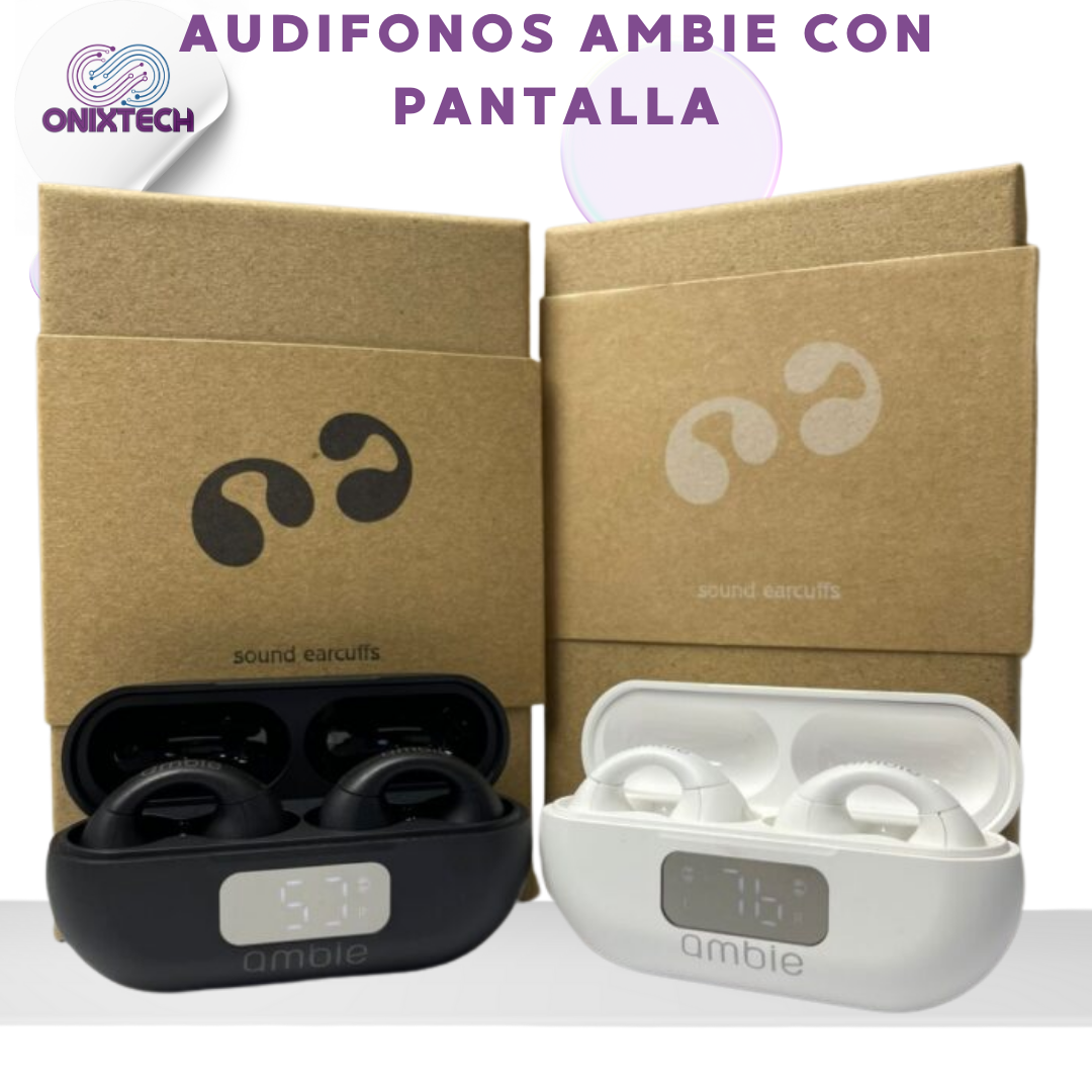 AUDIFONOS AMBIE CON PANTALLA